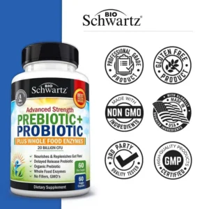 Bio Schwartz Priobotic - 40 Billion CFU Priobiotic, 60 count